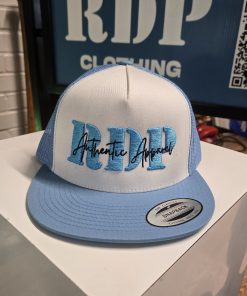 RDP Authentic Apparel Signature Sky Blue & White Trucker Snapback Hat