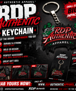 RDP Authentic Apparel Red Keychain 🔑🔥